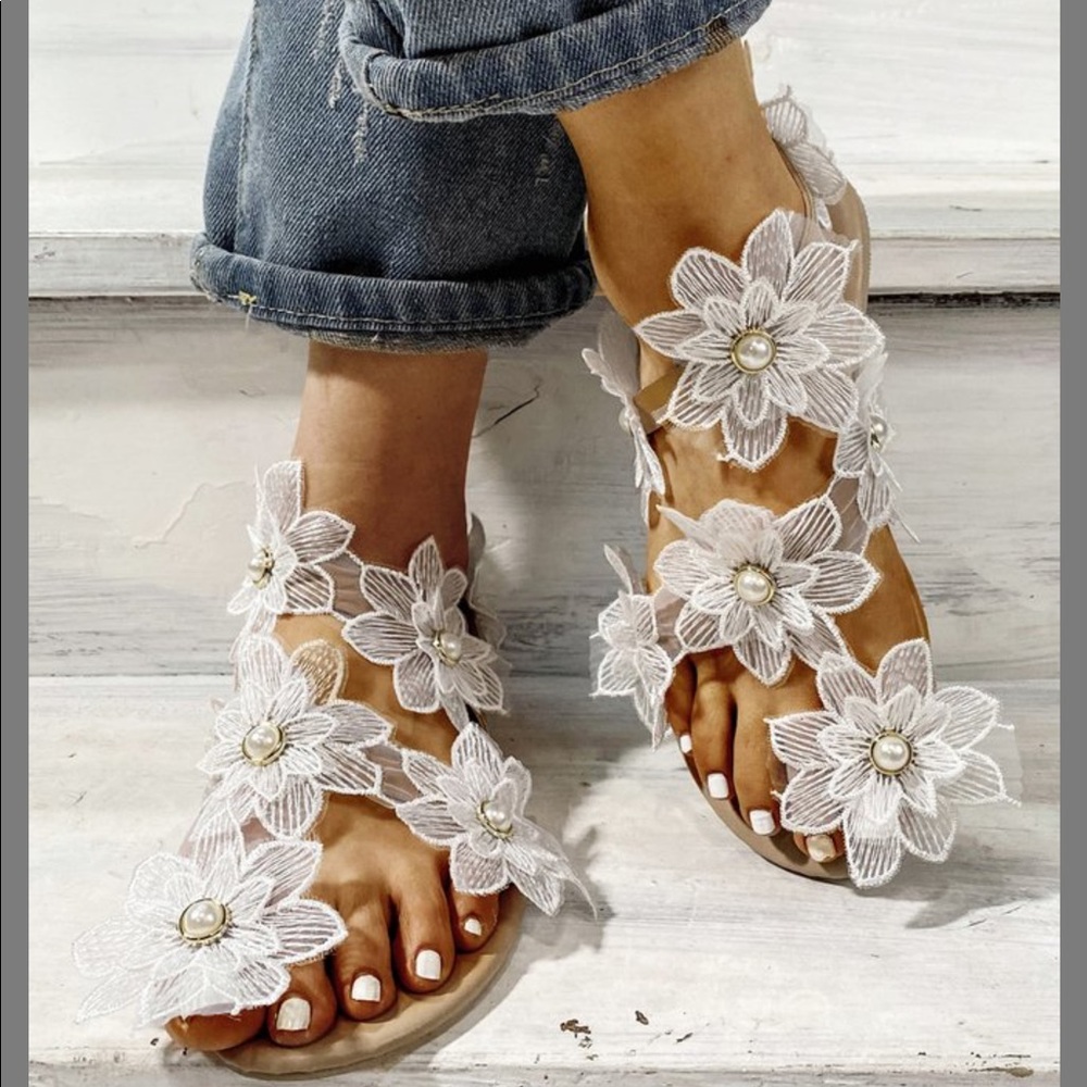 Flower sandals